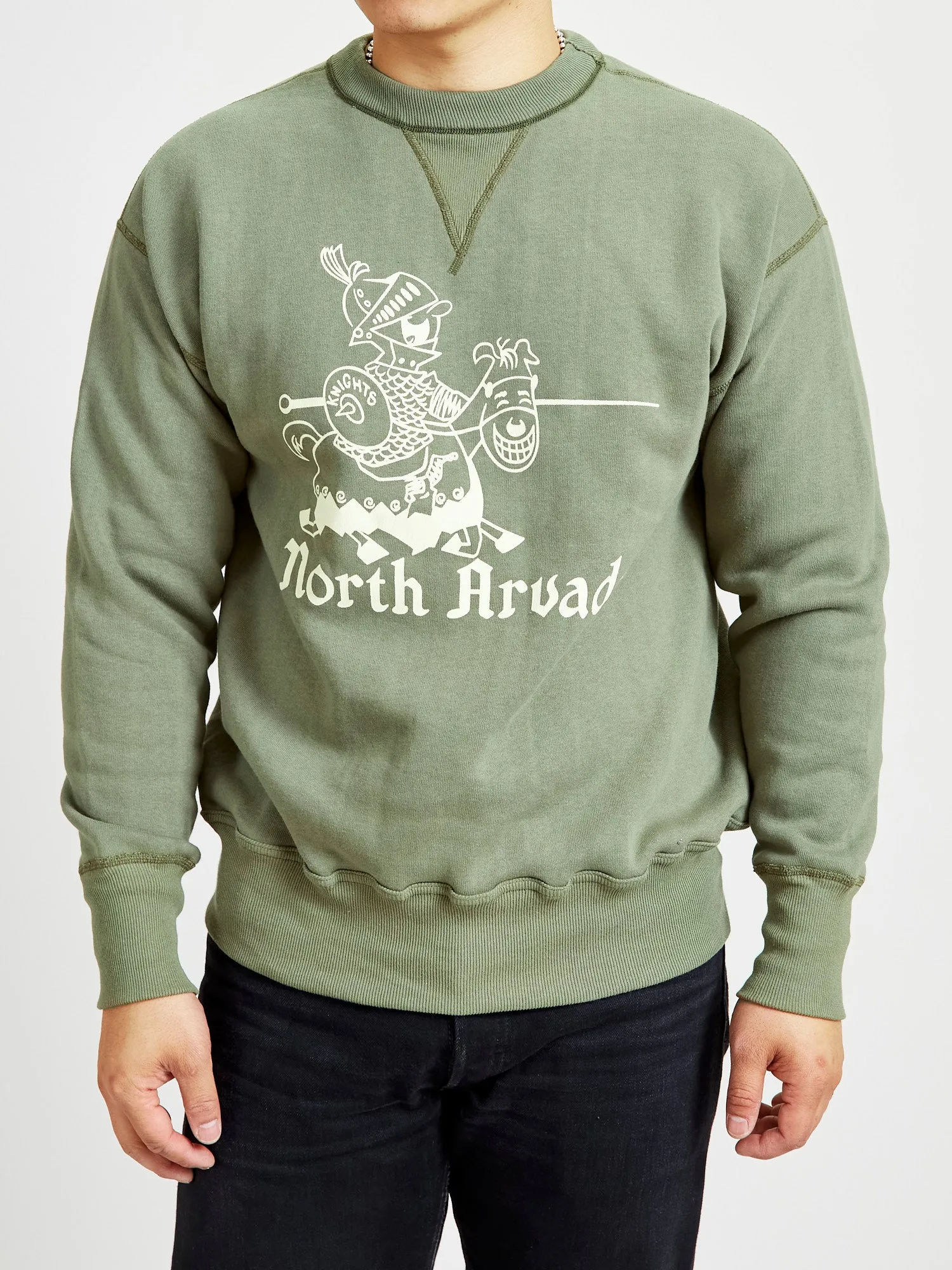 401 "North Arvada" Loopwheel Sweatshirt in OD Green