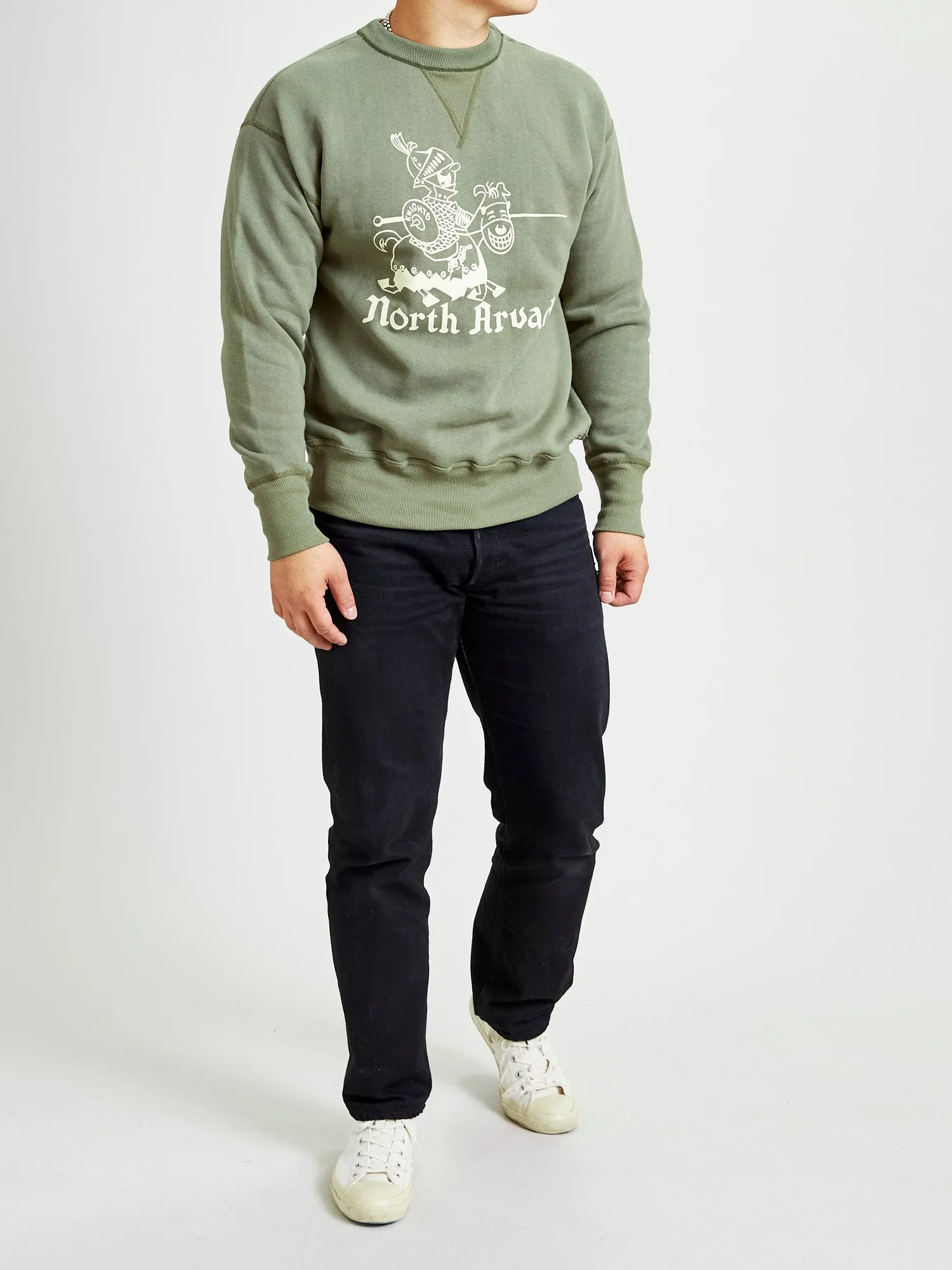 401 "North Arvada" Loopwheel Sweatshirt in OD Green