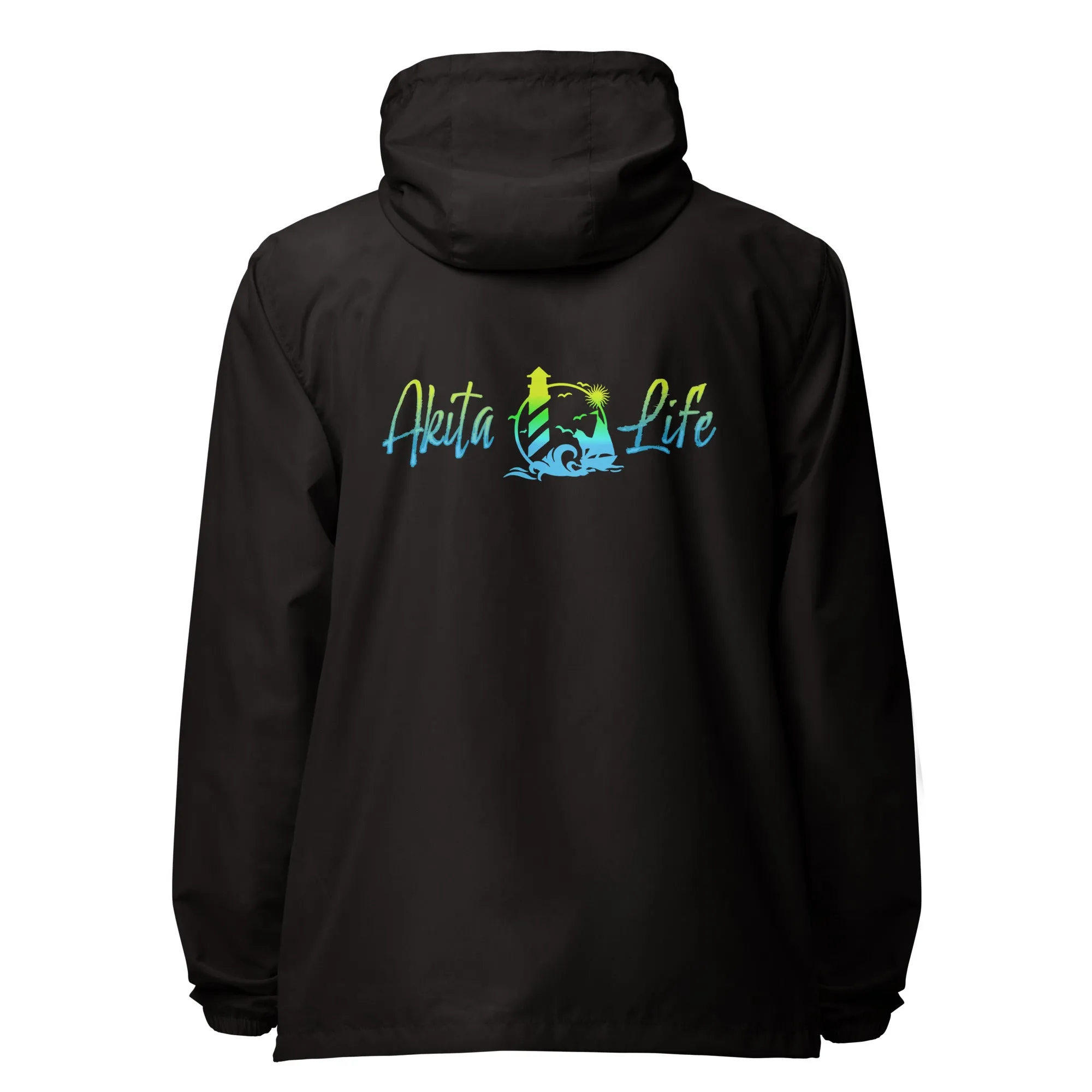 Akita Life YellowBlue Unisex lightweight zip up windbreaker