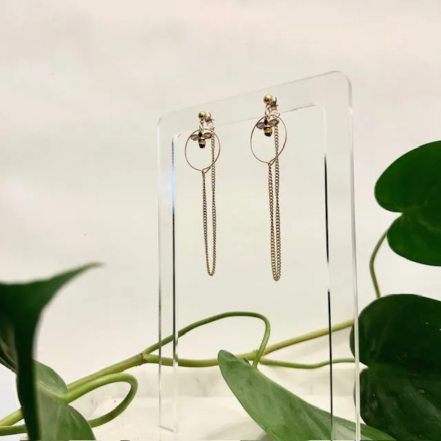 Arch Earrings - Bee in Orbit