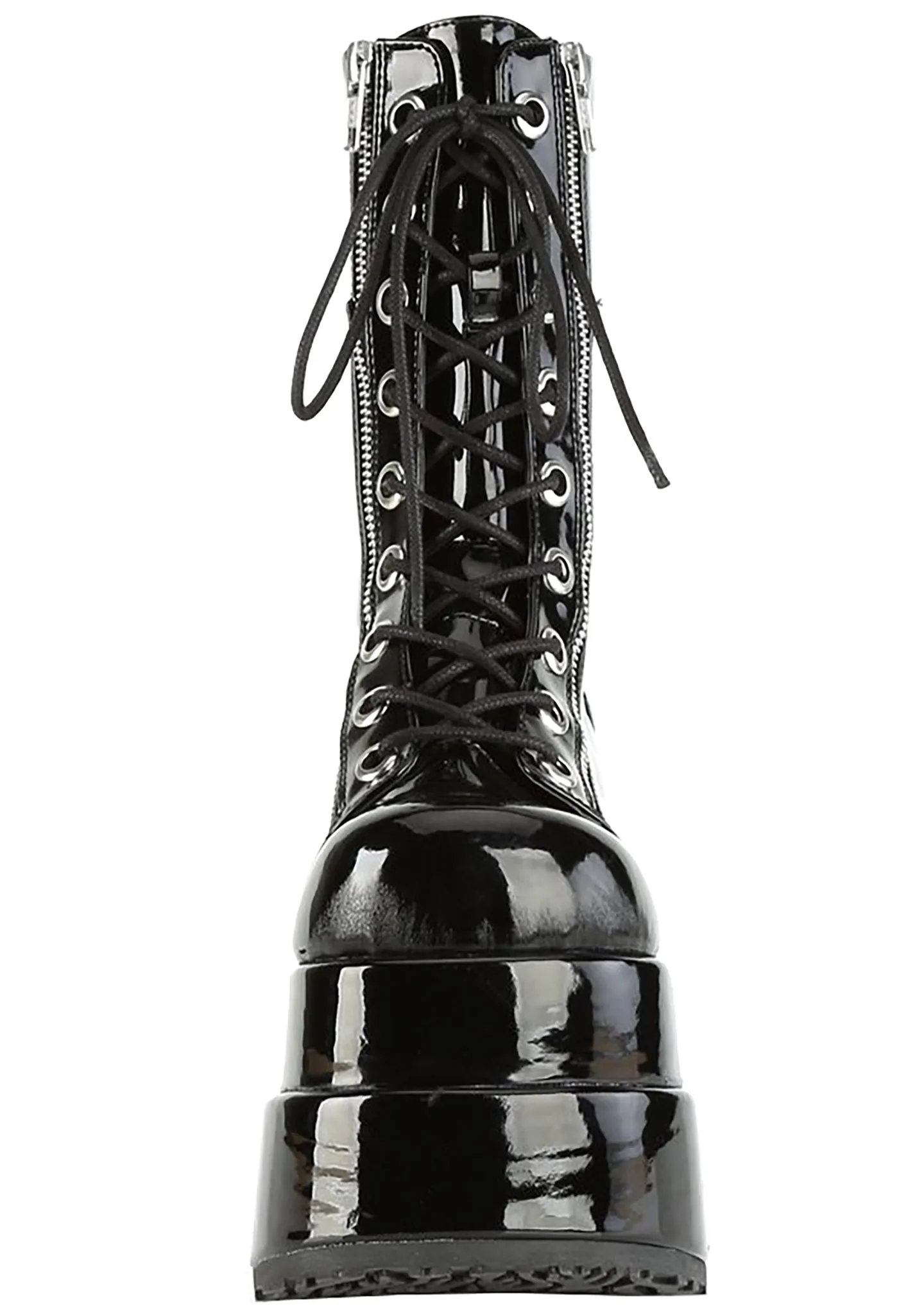 BEAR 265 Toxic Lust Patent Black Platform Boots