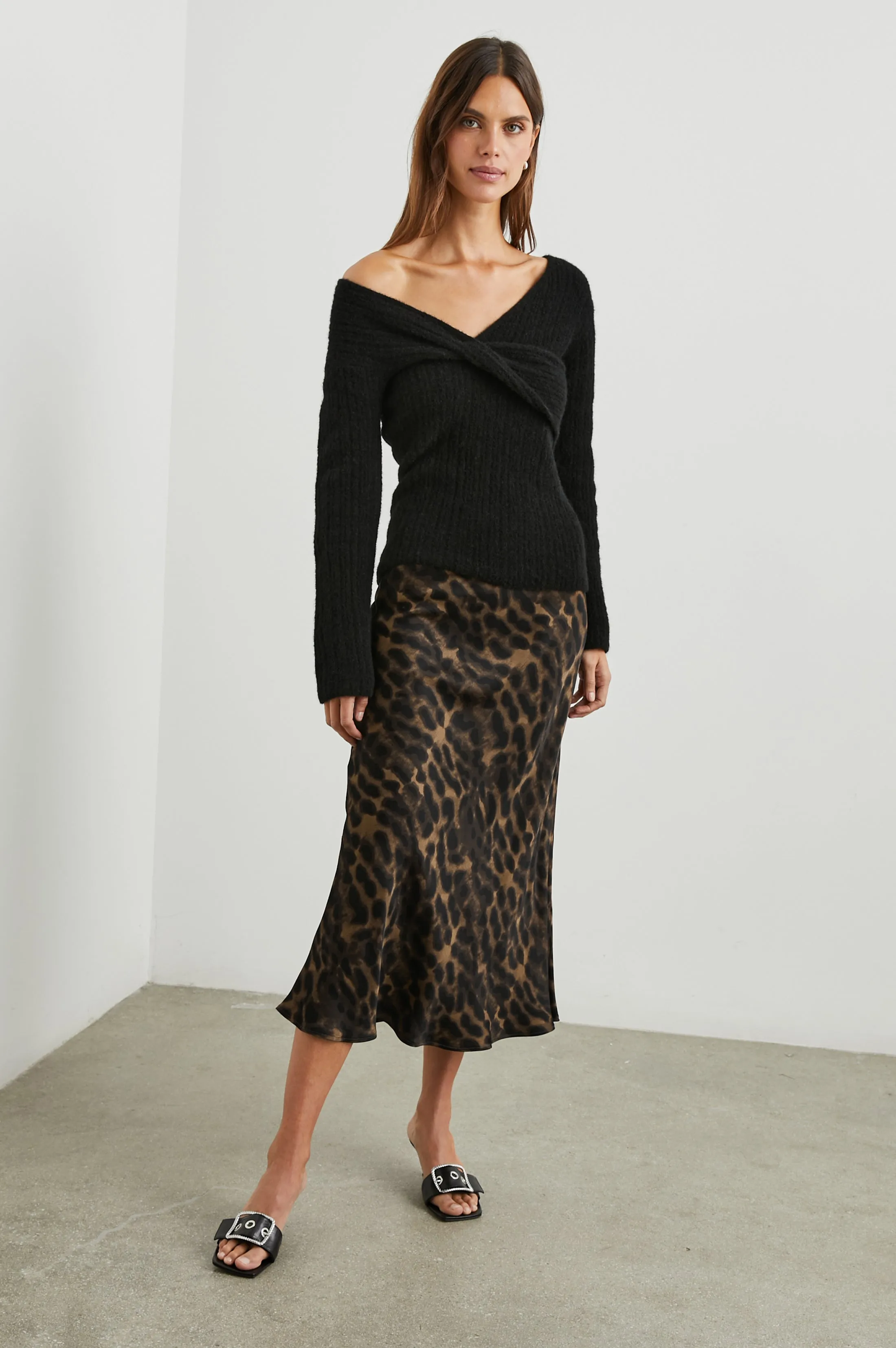 BERLIN SKIRT - UMBER LEOPARD