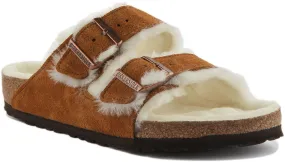 Birkenstock Arizona Shearling In Mink | Regular Fit