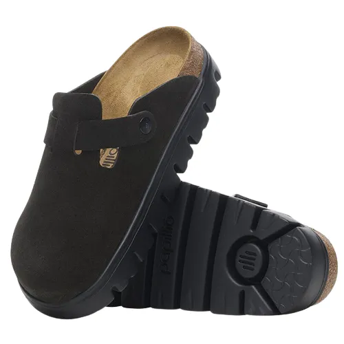 Birkenstock Ladies Chunky Clogs - Boston - Black/Black