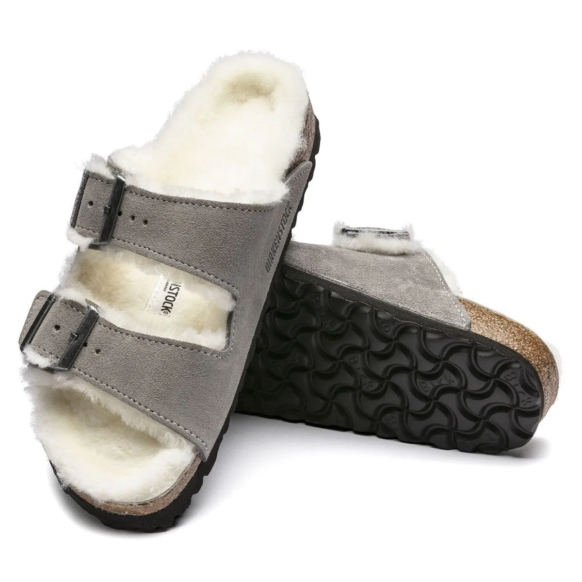 Birkenstock Women's Arizona Shearling Stone