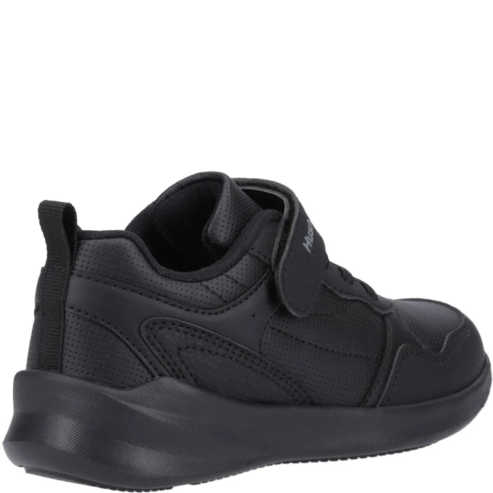 Black Marling Bungee Lace Senior School Shoes