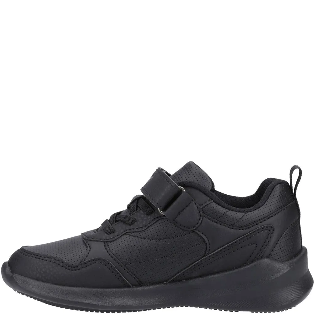 Black Marling Bungee Lace Senior School Shoes