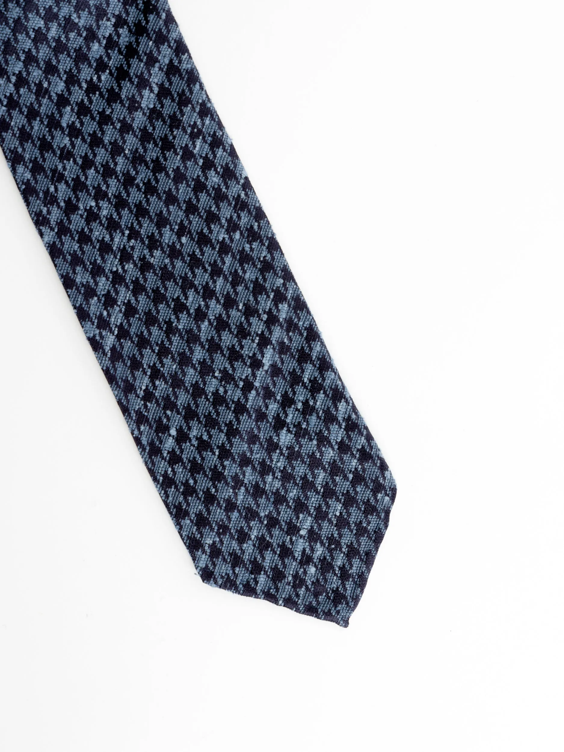 Blue Houndstooth Tie