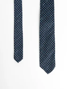 Blue Houndstooth Tie