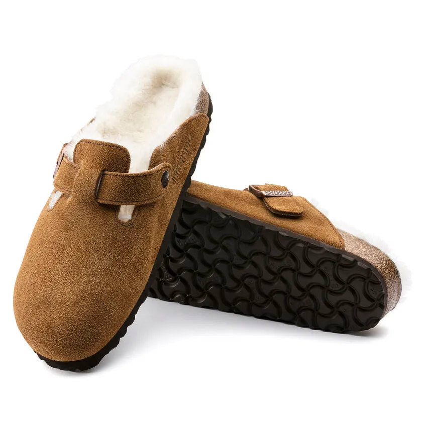 Boston Shearling Suede Leather by Birkenstock