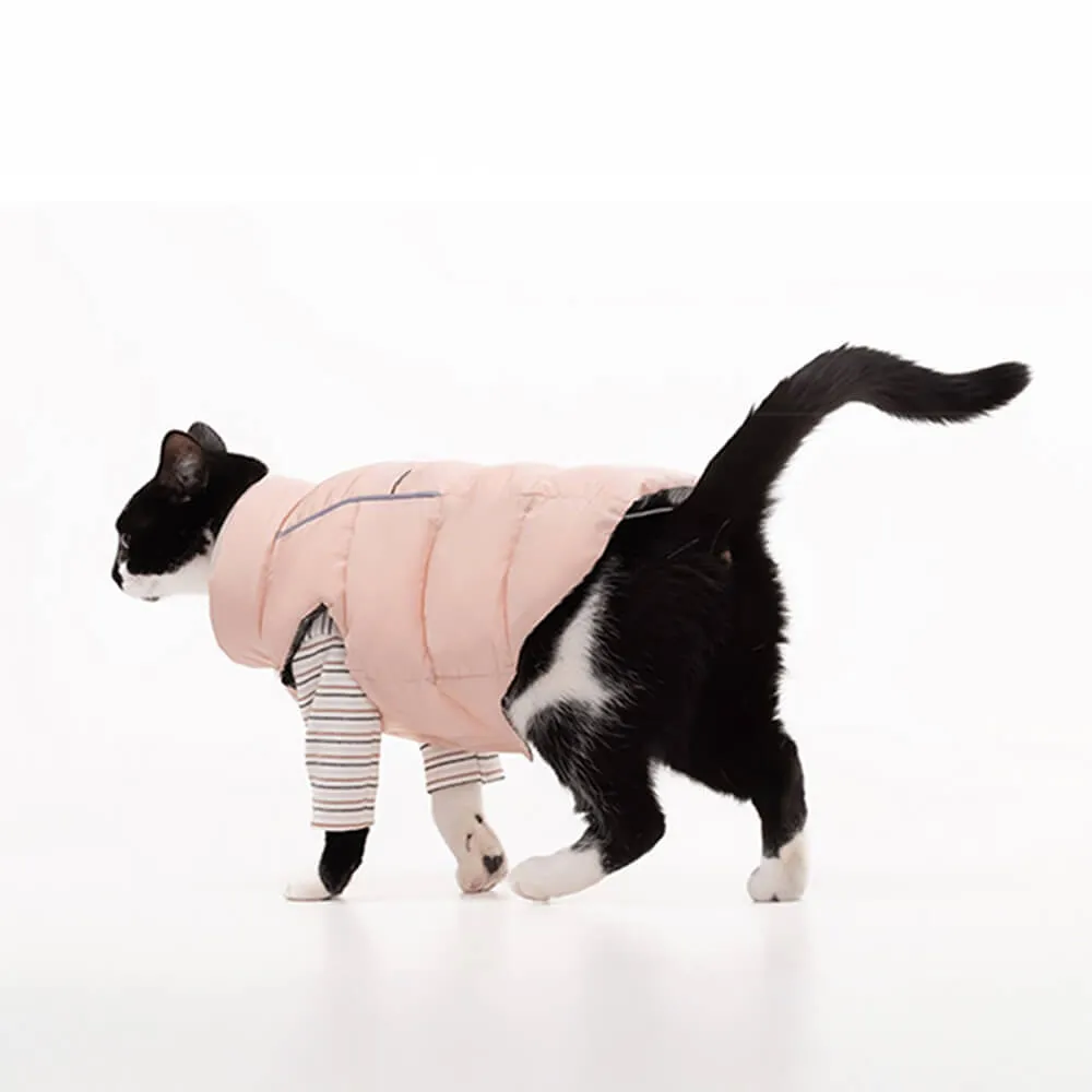 Casual Waterproof Reflective Stripes Warm Cozy Lightweight Dog Jacket