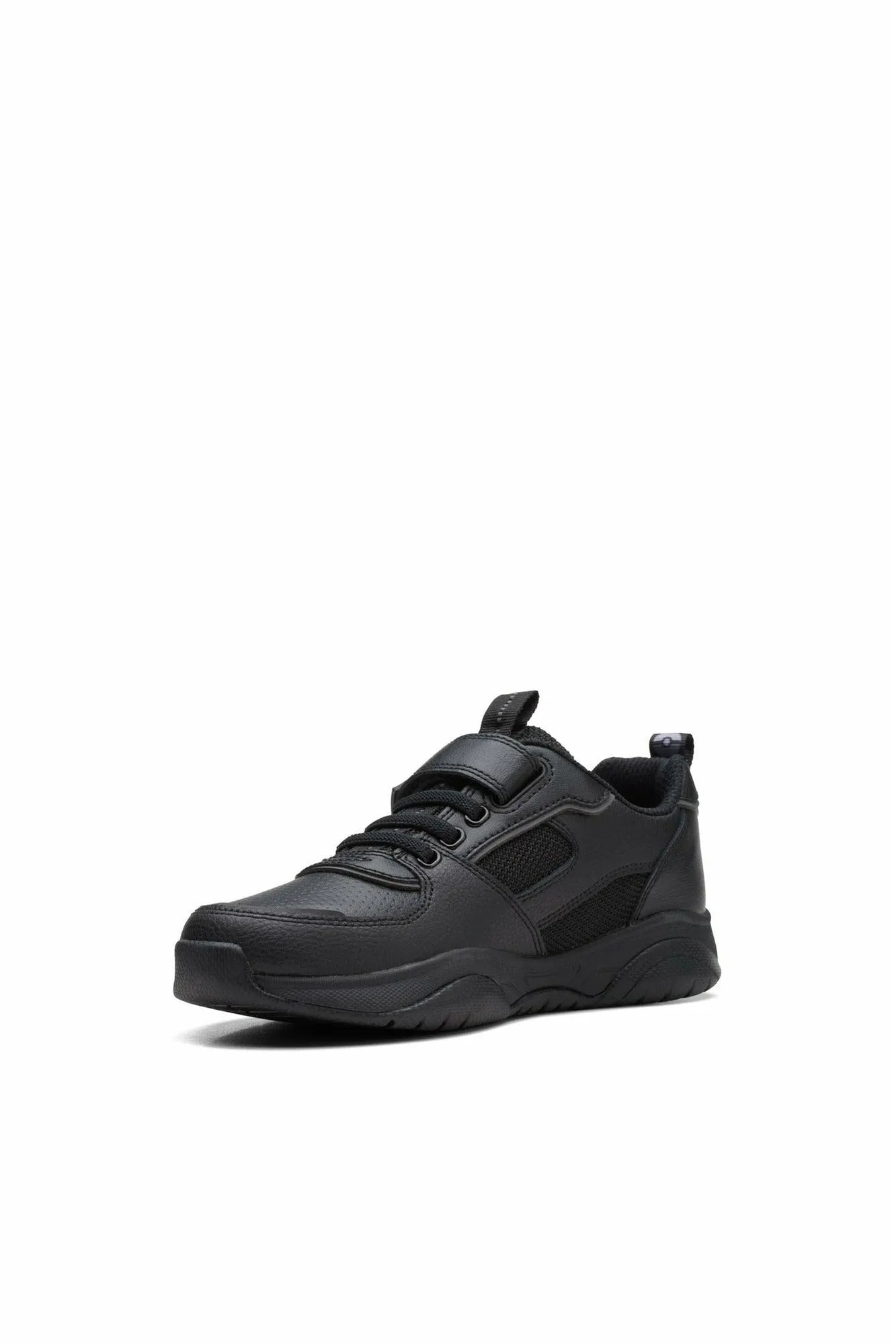 Clarks Grip Trade Kid black leather