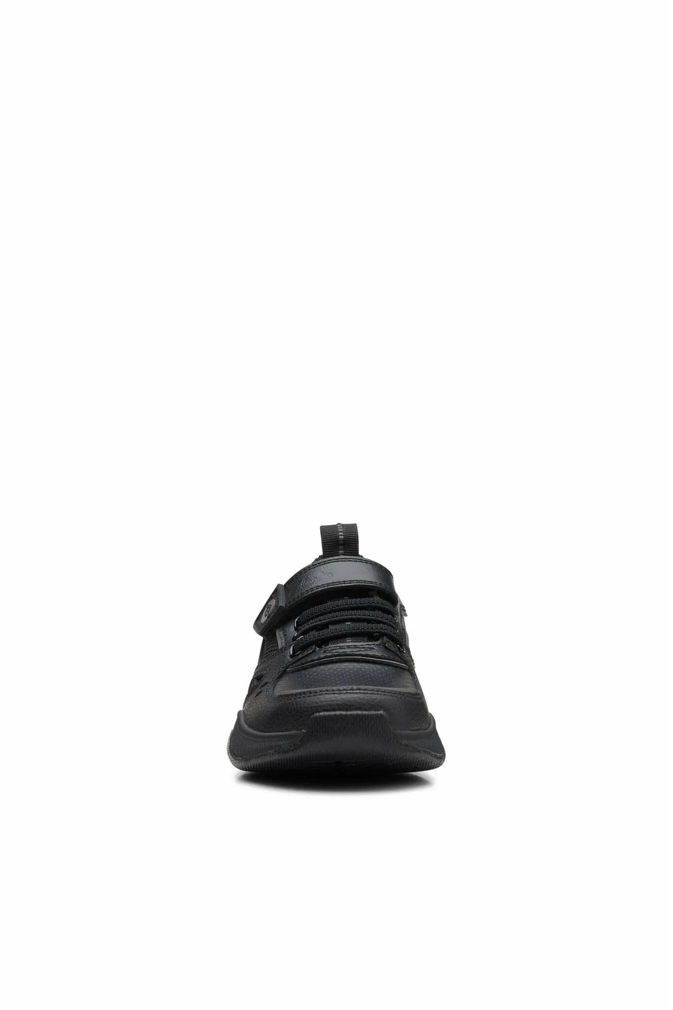 Clarks Grip Trade Kid black leather