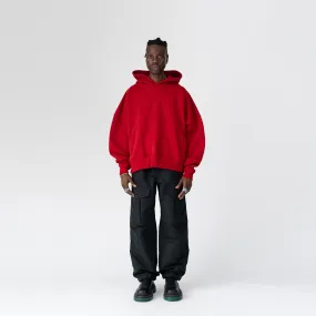 DNS006 'SILHOUETTE' HOODIE IN RED