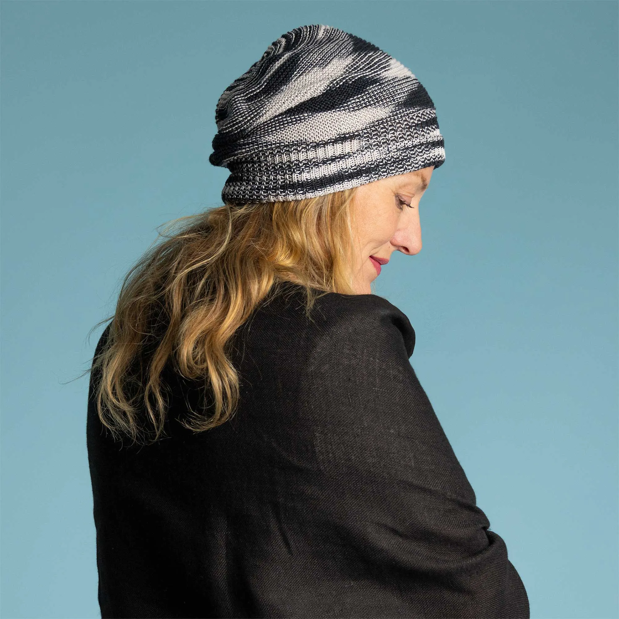 EAST VILLAGE 100% Organic Linen Floppy Slouch Beanie (Unisex)