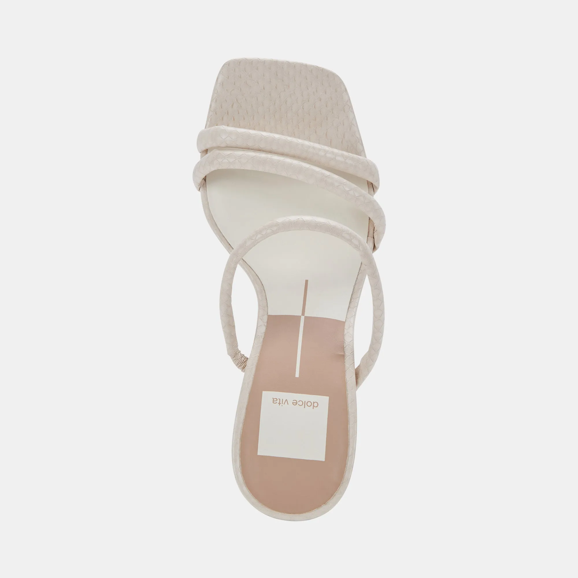 FORT HEELS IVORY EMBOSSED STELLA