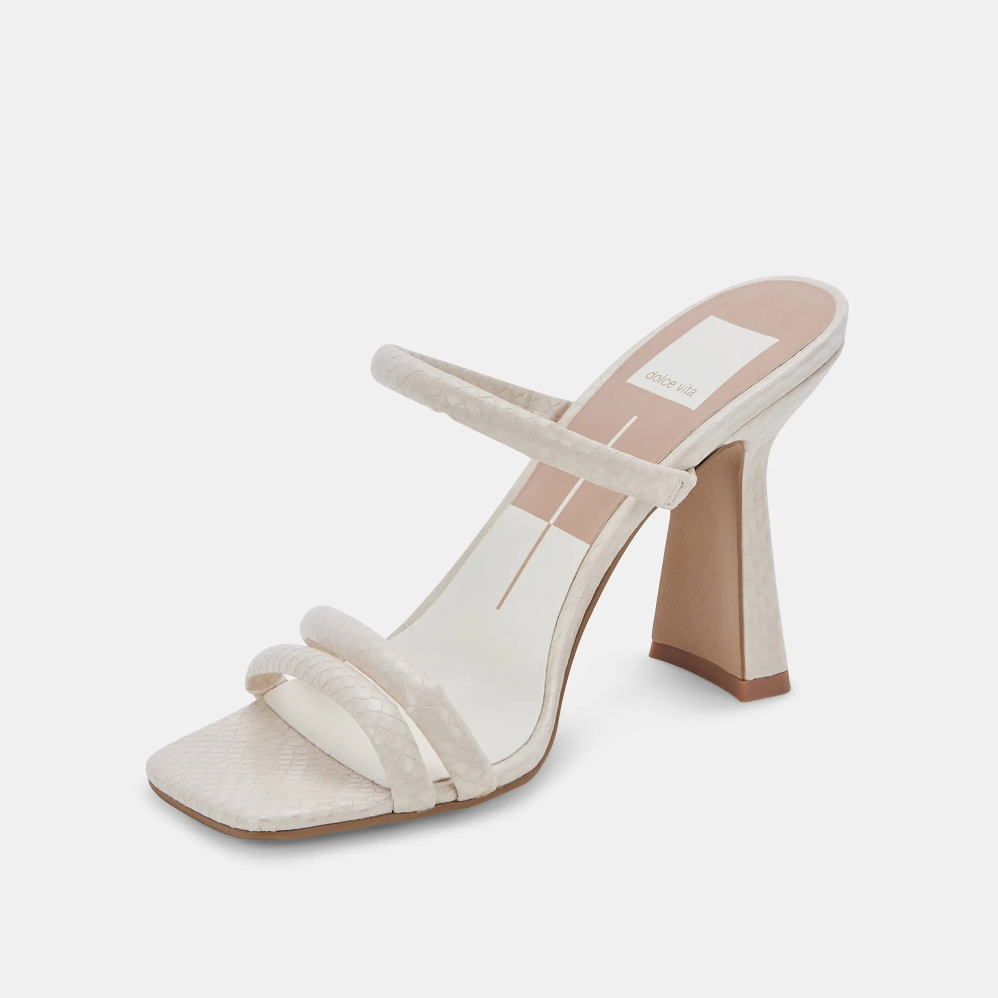 FORT HEELS IVORY EMBOSSED STELLA