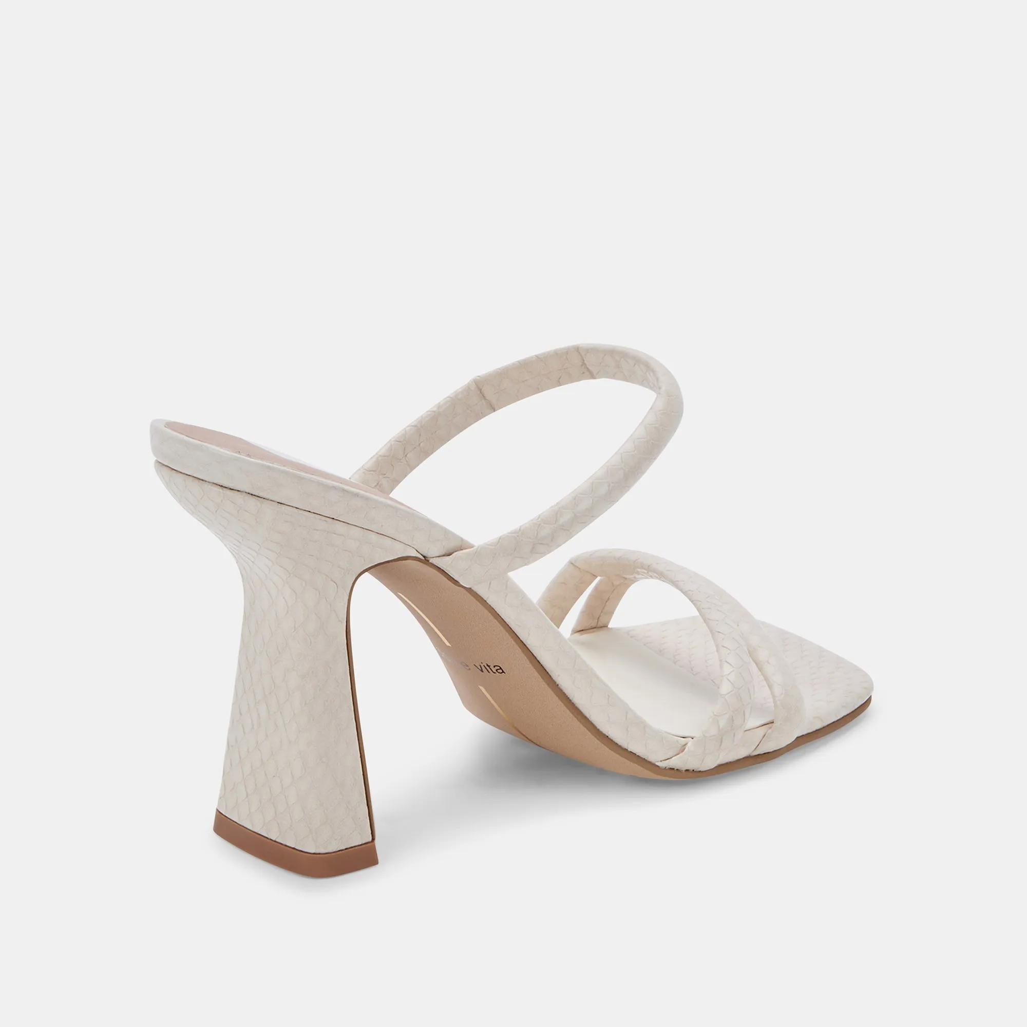 FORT HEELS IVORY EMBOSSED STELLA