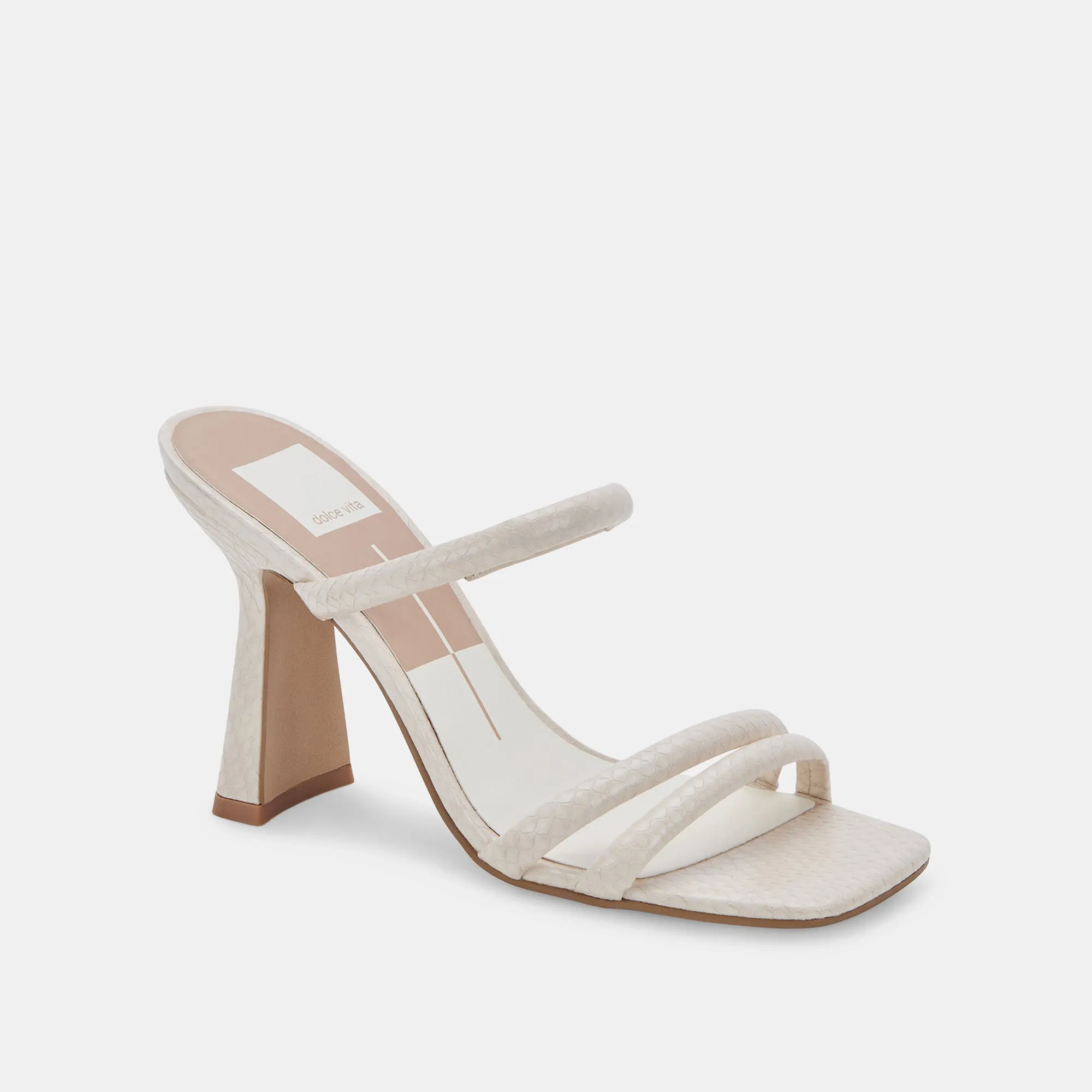 FORT HEELS IVORY EMBOSSED STELLA