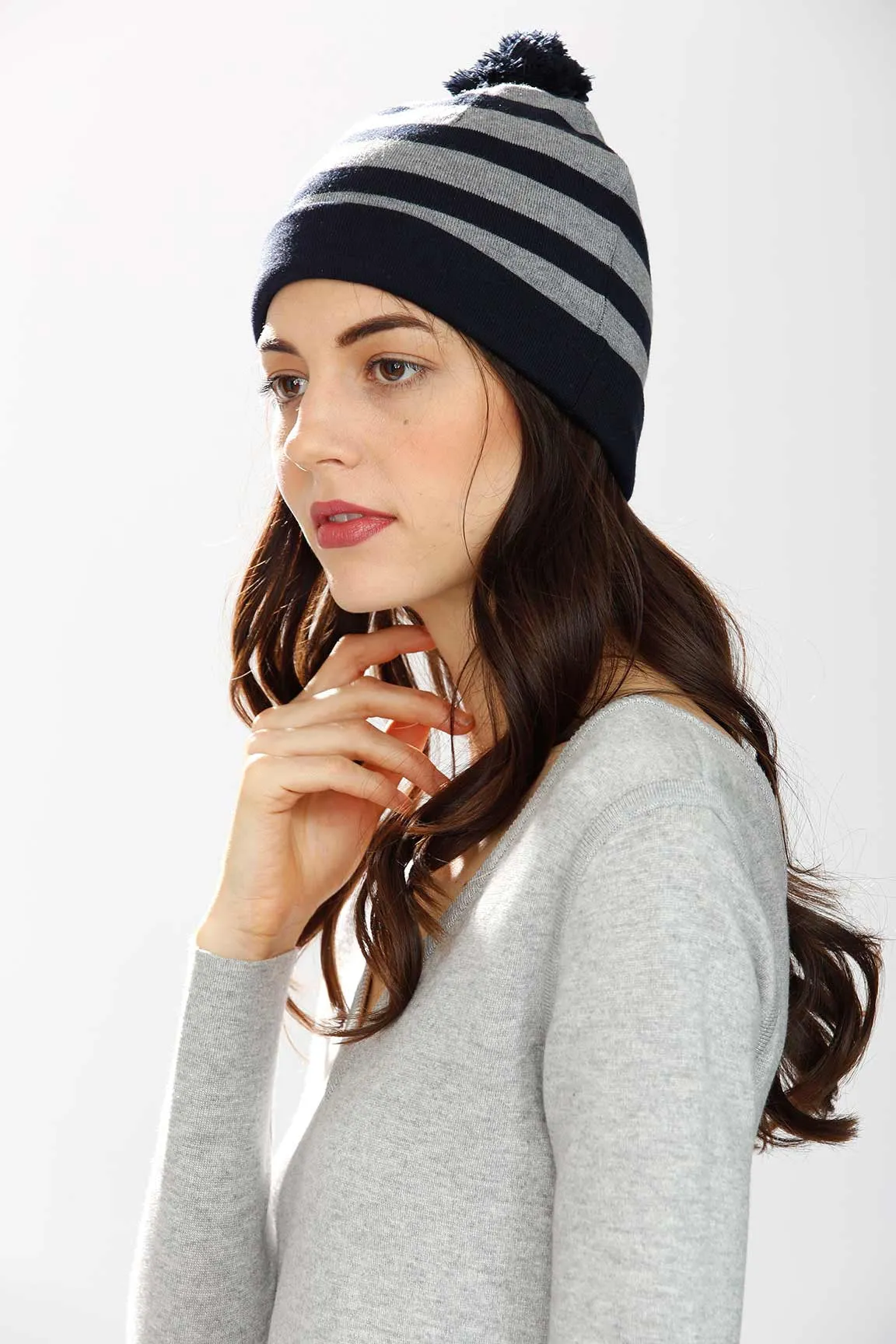 Gene Reversible 4-Way Hat – Navy/Grey