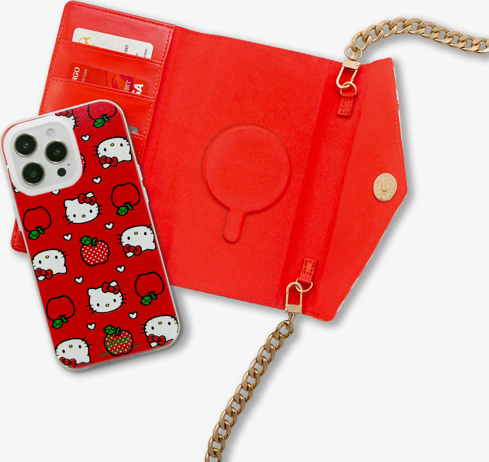 Hello Kitty Apples MagSafe® Compatible Detachable Wallet