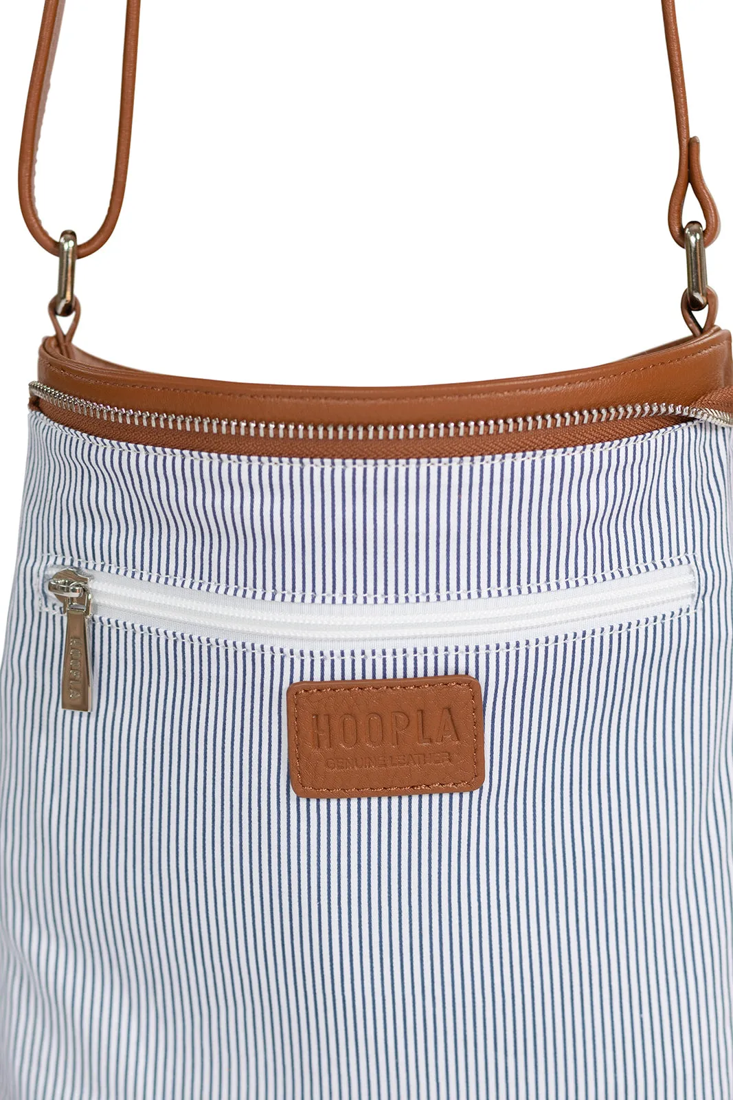 HOOPLA LEATHER CROSSBODY SLOUCH BAG TAN