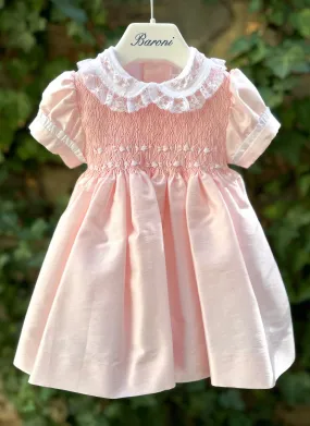 Lace and Smock Celebration Dress