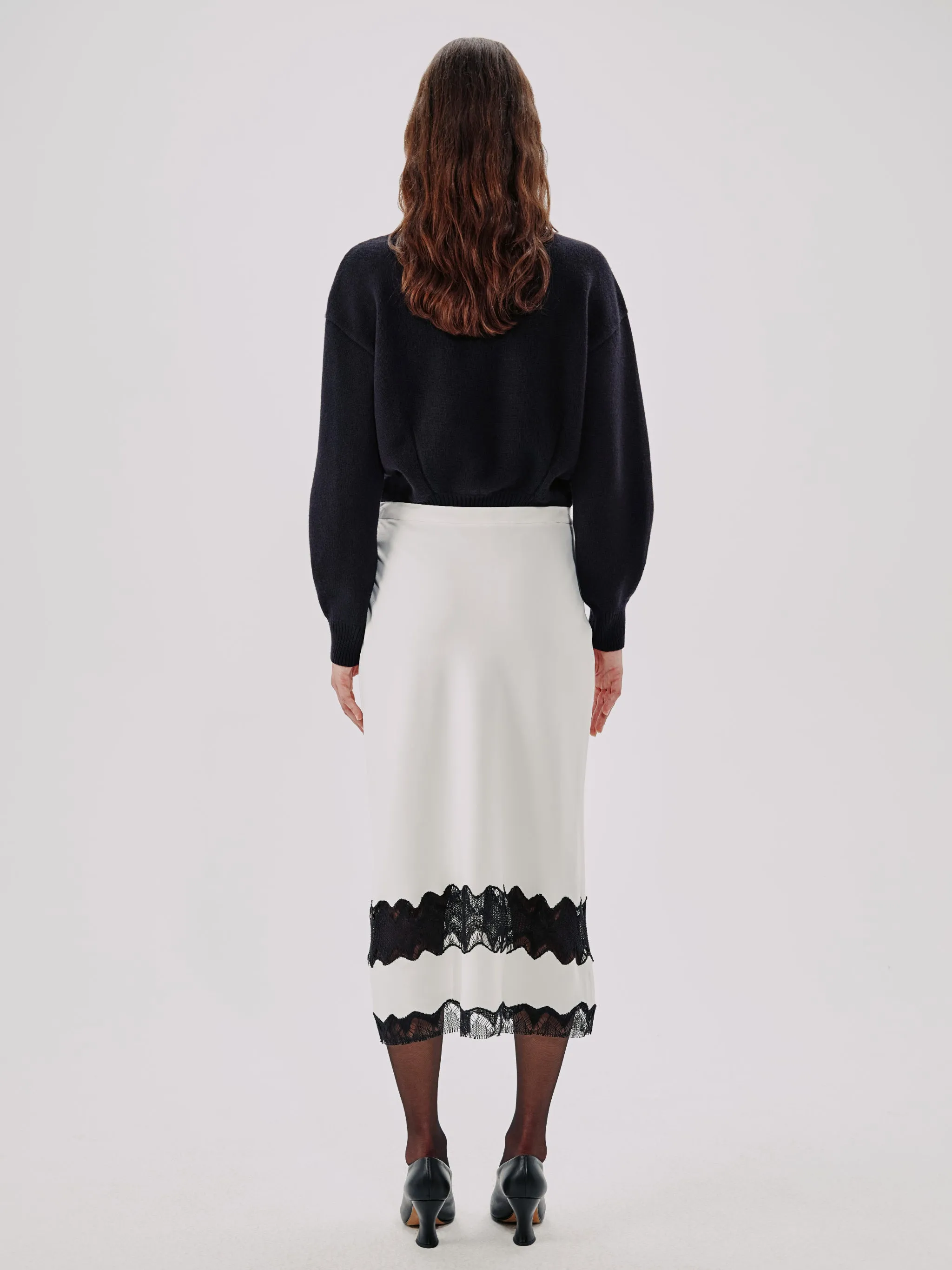 Lace Inset Skirt