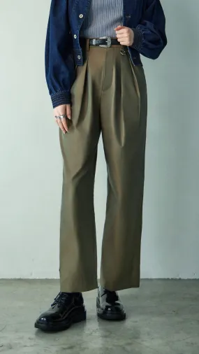 Ladies Buckle Wide Leg Pants