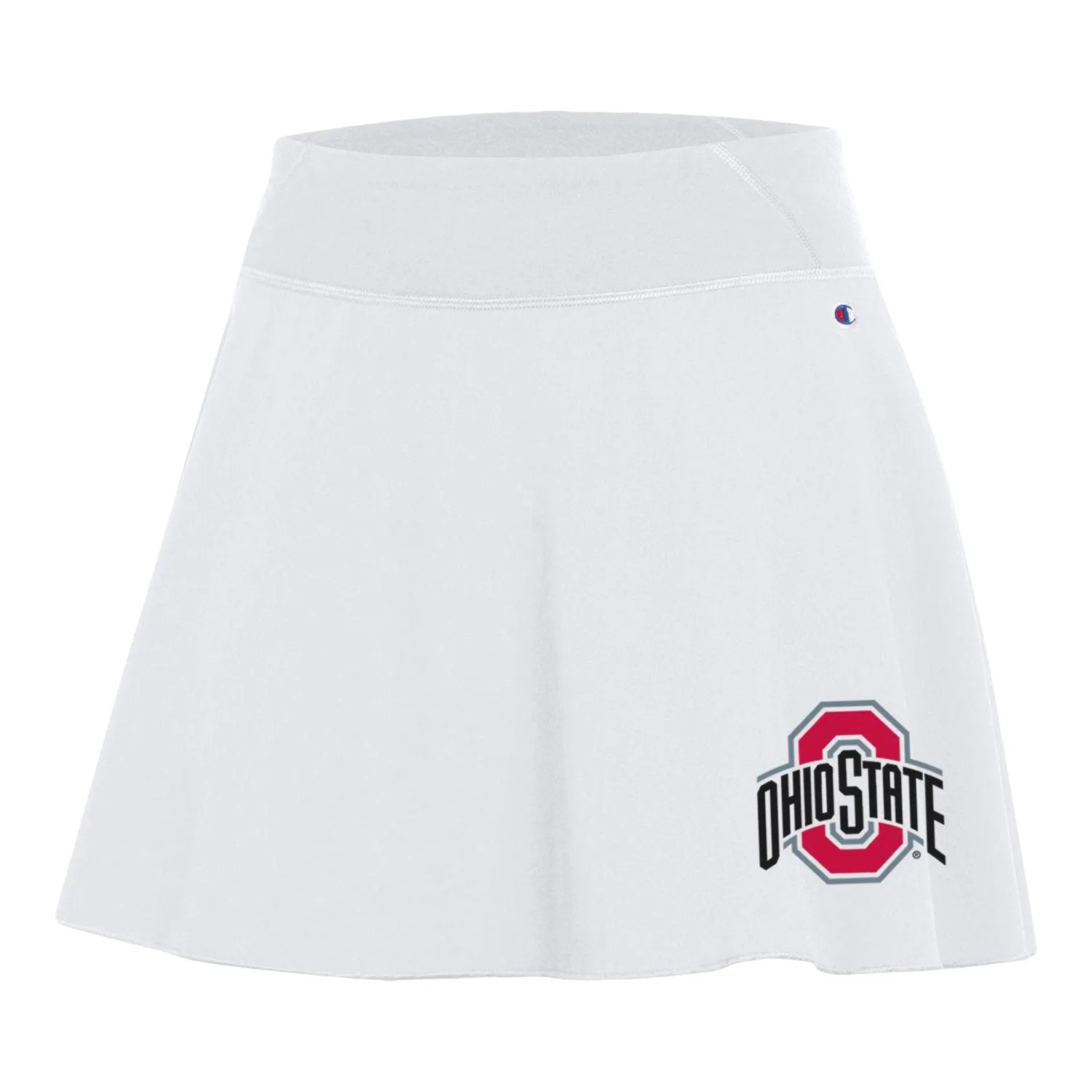 Ladies Ohio State Buckeyes White Fan Skirt