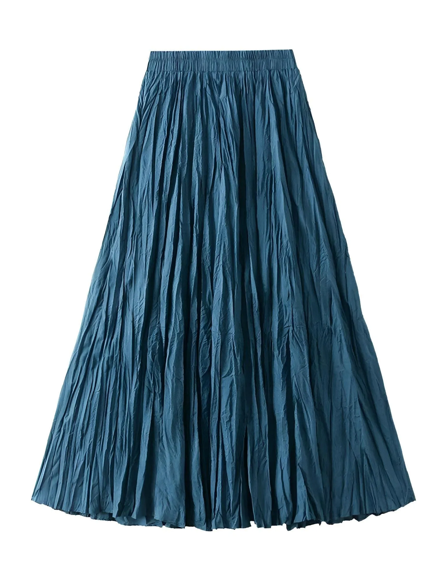 Large Hem Folds A-line Pleated Women's Skirt - In 15 Colors!