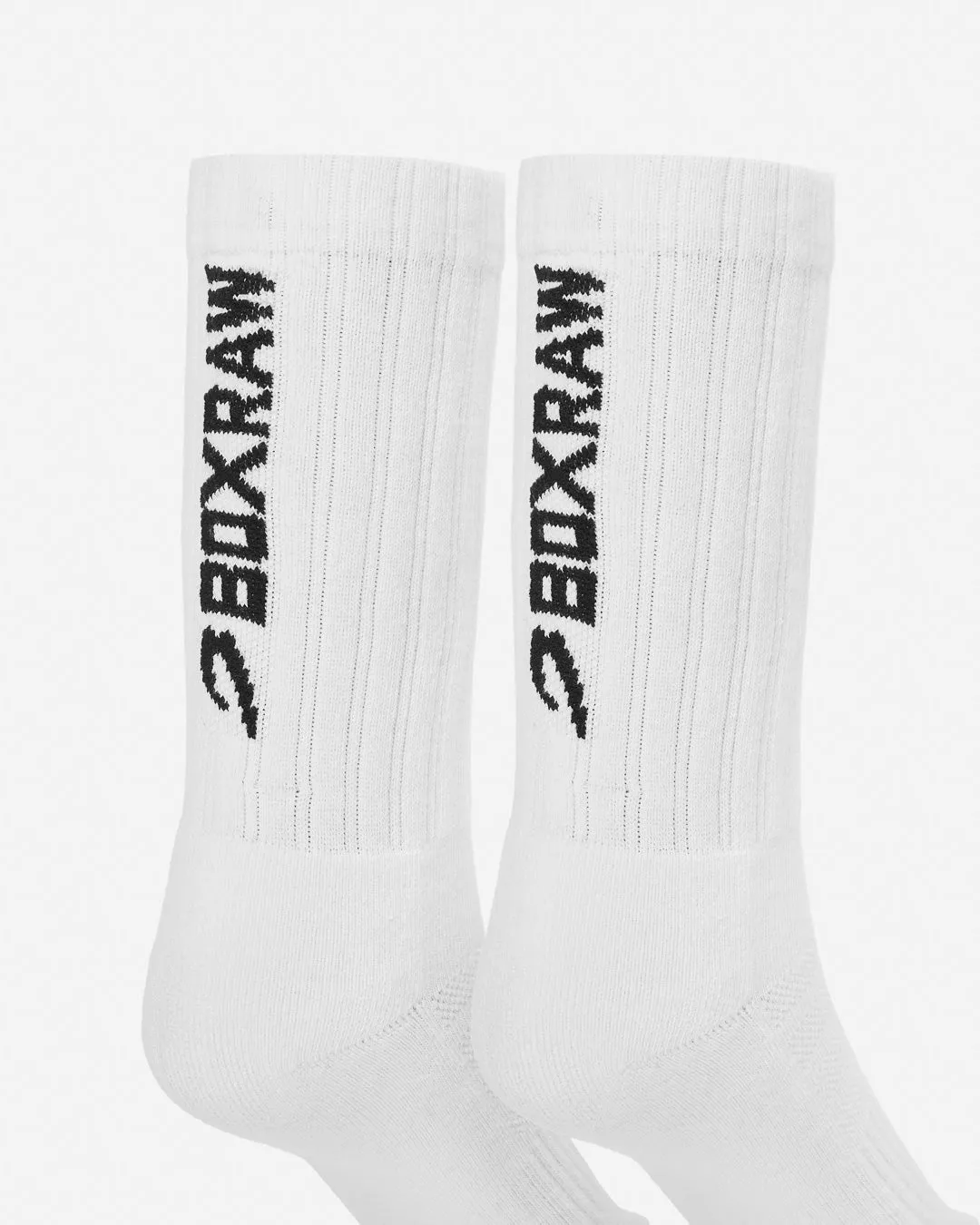 Lineal Crew Socks (3 Pairs) - White