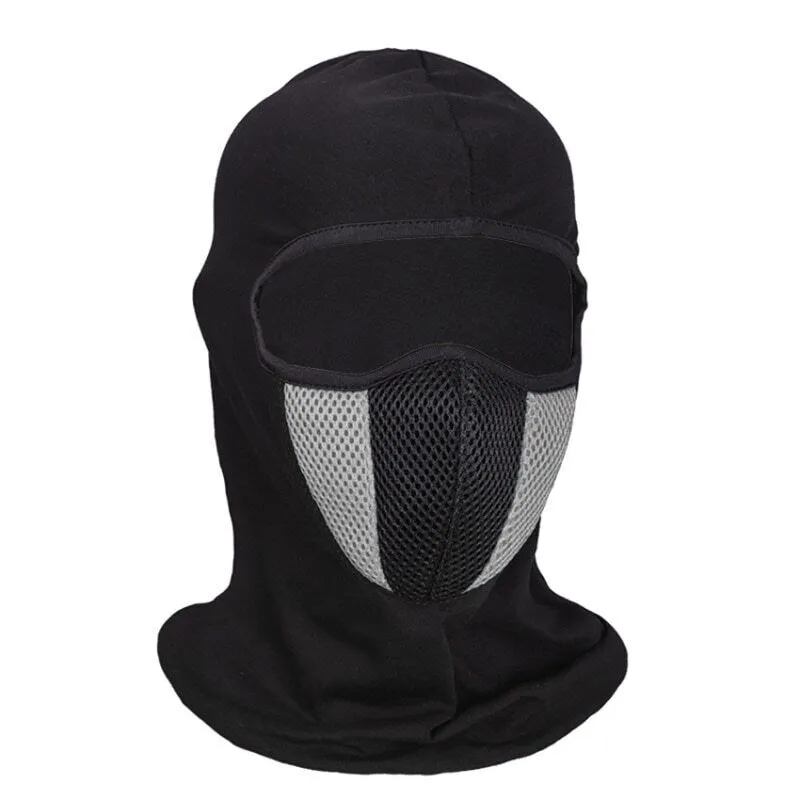 Mesh Black Outdoor Balaclava Full Face Mask Sports Ski Bike Ninja Army Mask