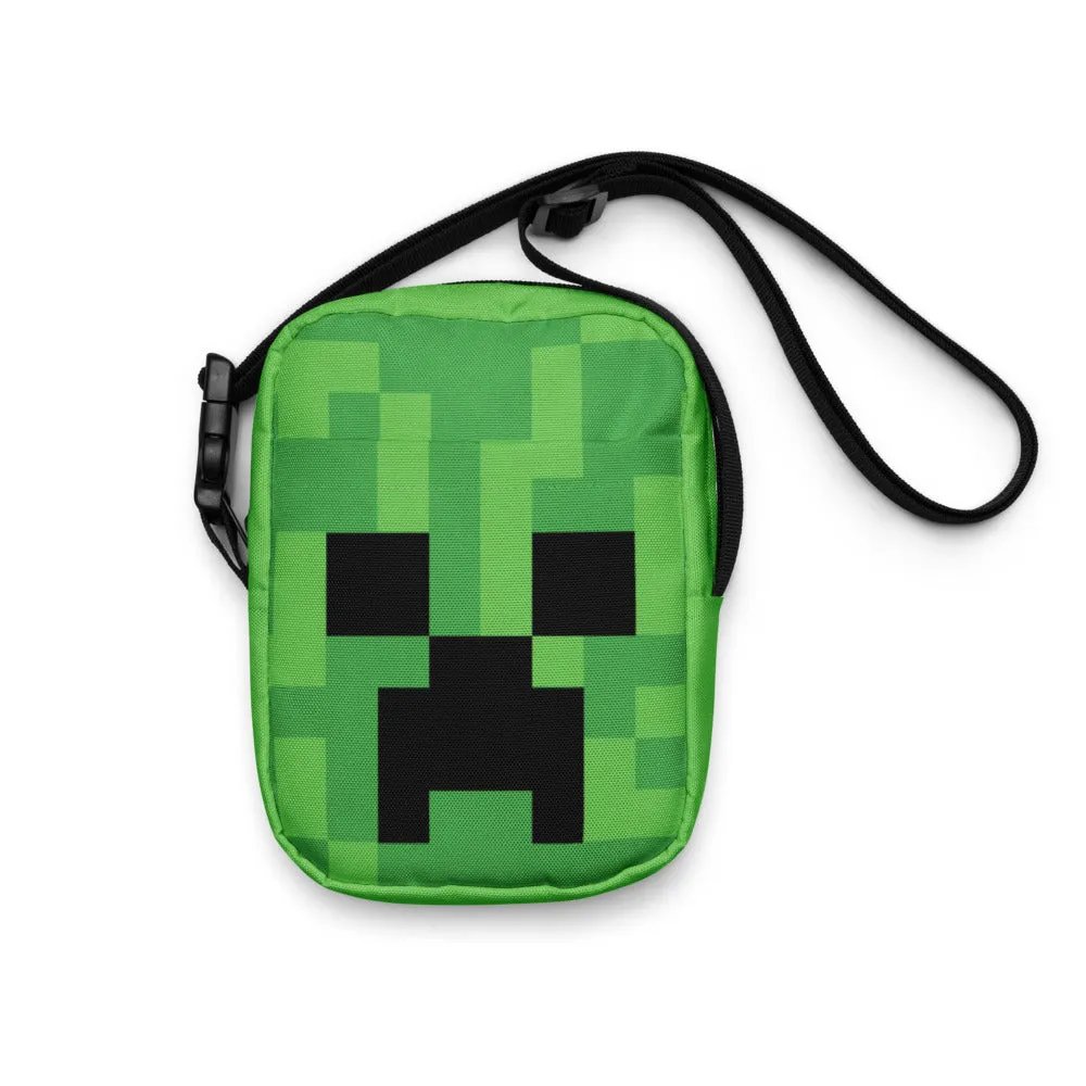 Minecraft Creeper Big Face Crossbody Bag