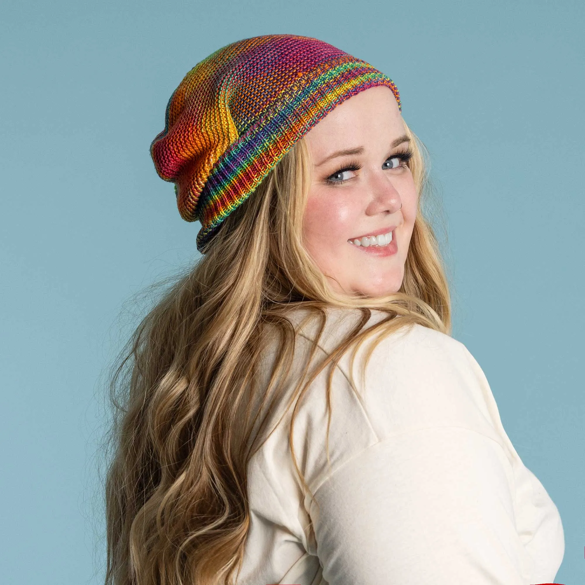 MONTEREY 100% Organic Linen Floppy Slouch Beanie Hat