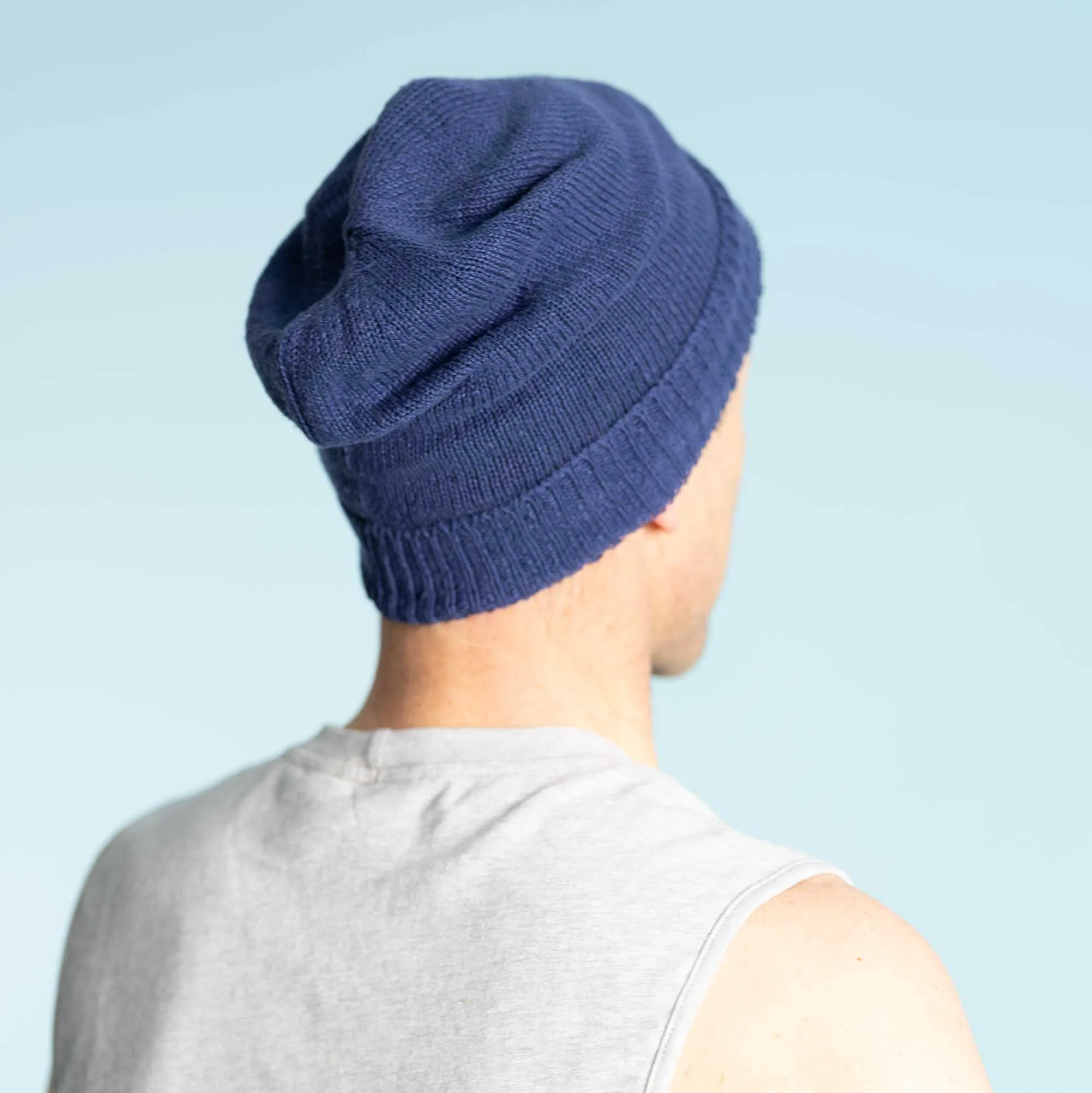 MONTEREY 100% Organic Linen Floppy Slouch Beanie Hat