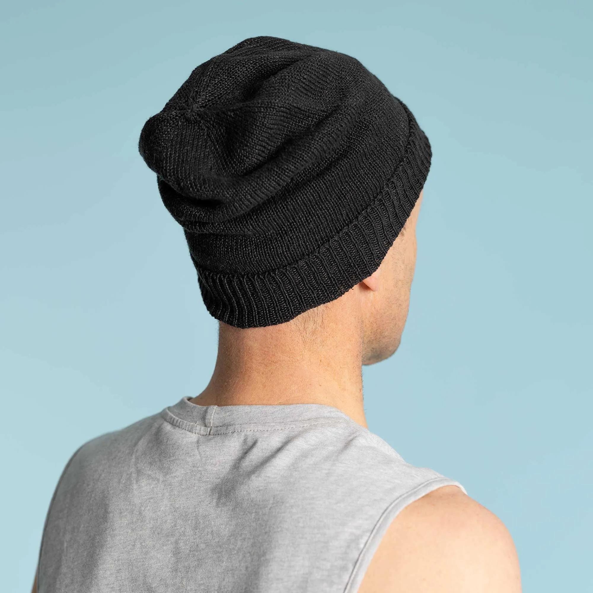 MONTEREY 100% Organic Linen Floppy Slouch Beanie Hat