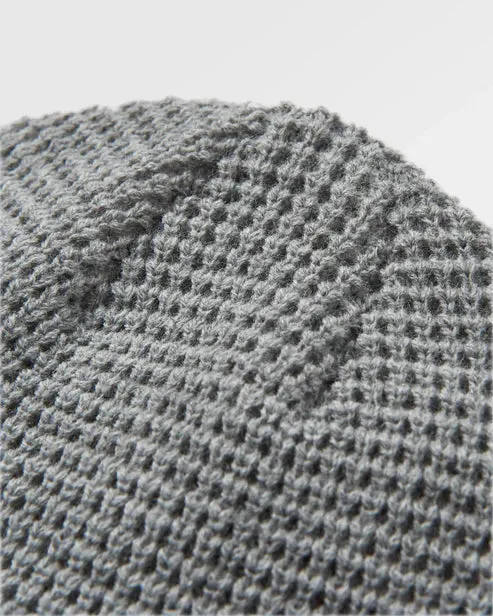 Moss Double Layer Recycled Waffle Beanie