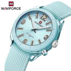 NAVIFORCE 7103 High Quality Watch For Women Waterproof Ladies Fashion Casual Silicone Strap Luminous Quartz Wristwatches