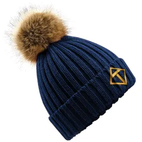 Navy Bobble Hat