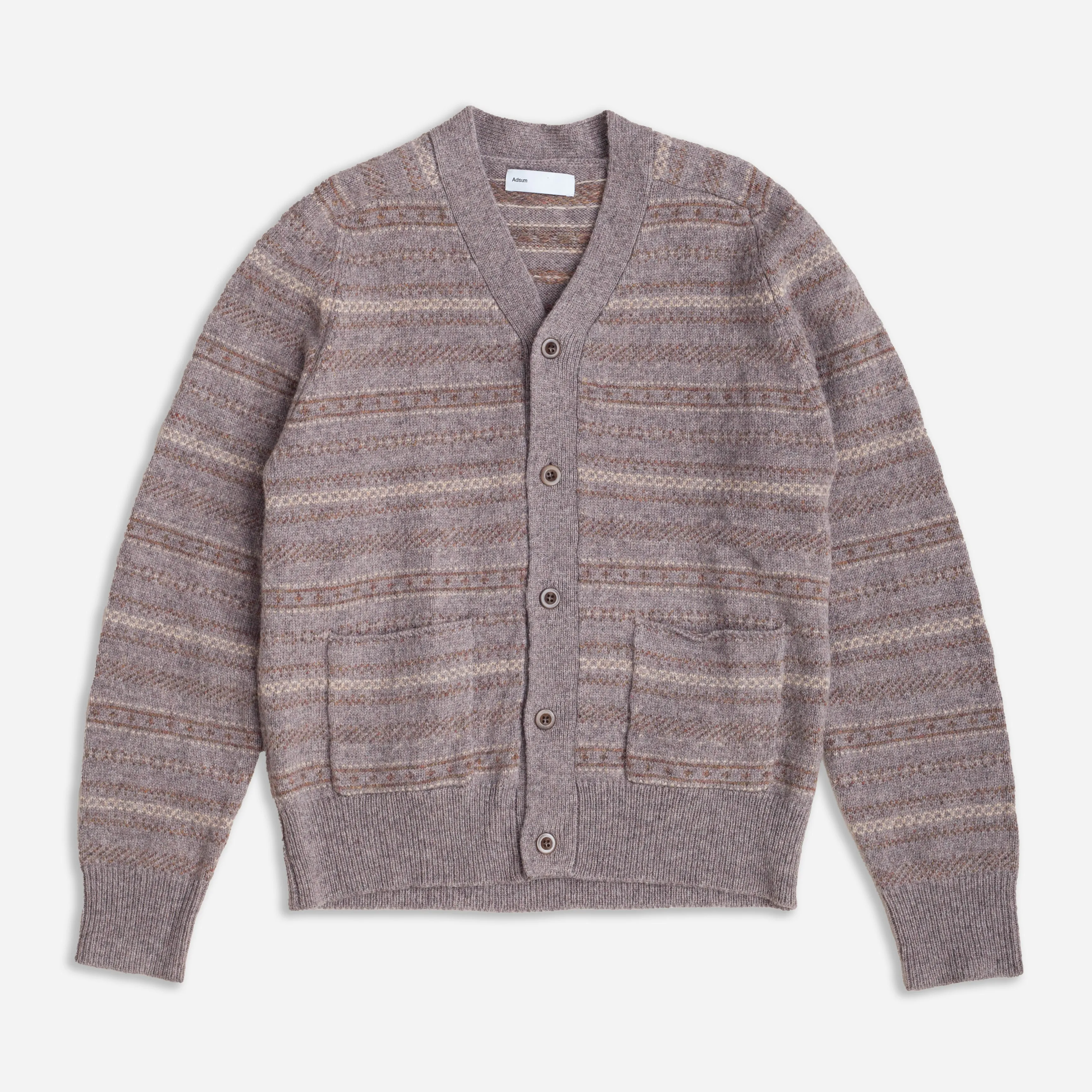 NORDIC CARDIGAN - BROWN