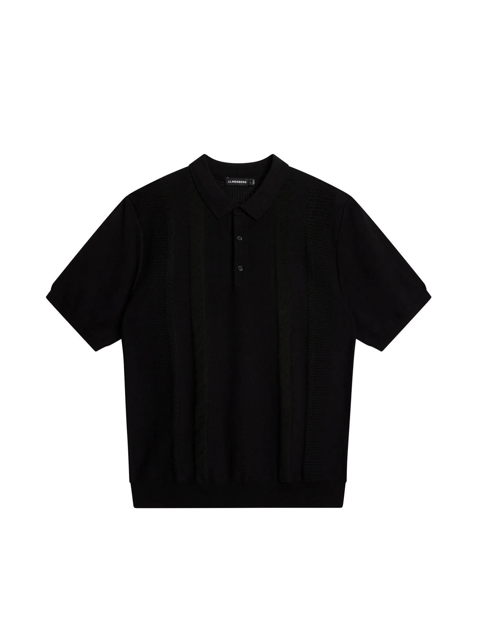 Ryce Texture Blocking Polo / Black