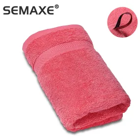 SEMAXE Soft and Absorbent 100% Cotton Beach Hand Towel | 40 * 70 cm | Twill Style, Non-Fading | Perfect for SPA, Family Bathroom, and Beach Fun