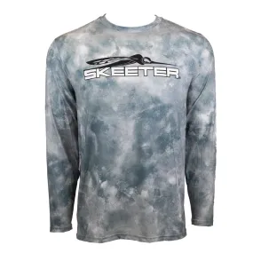 Skeeter Cloud Print Long Sleeve - Silver