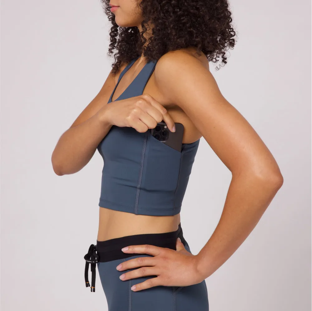 Stamina™ Scoop Neck Race Crop - Women's