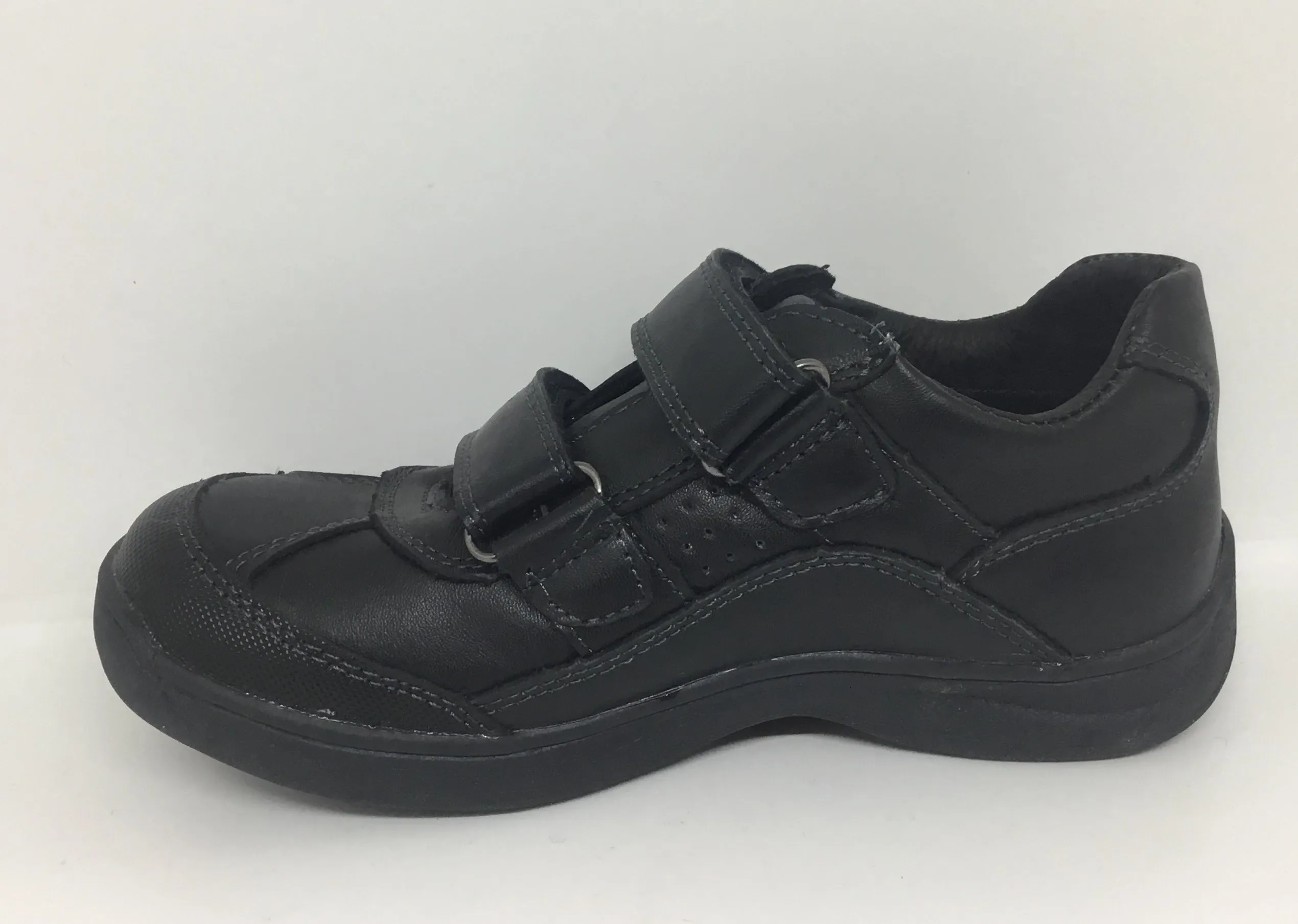 Surefit Bobby Black Leather School Shoe