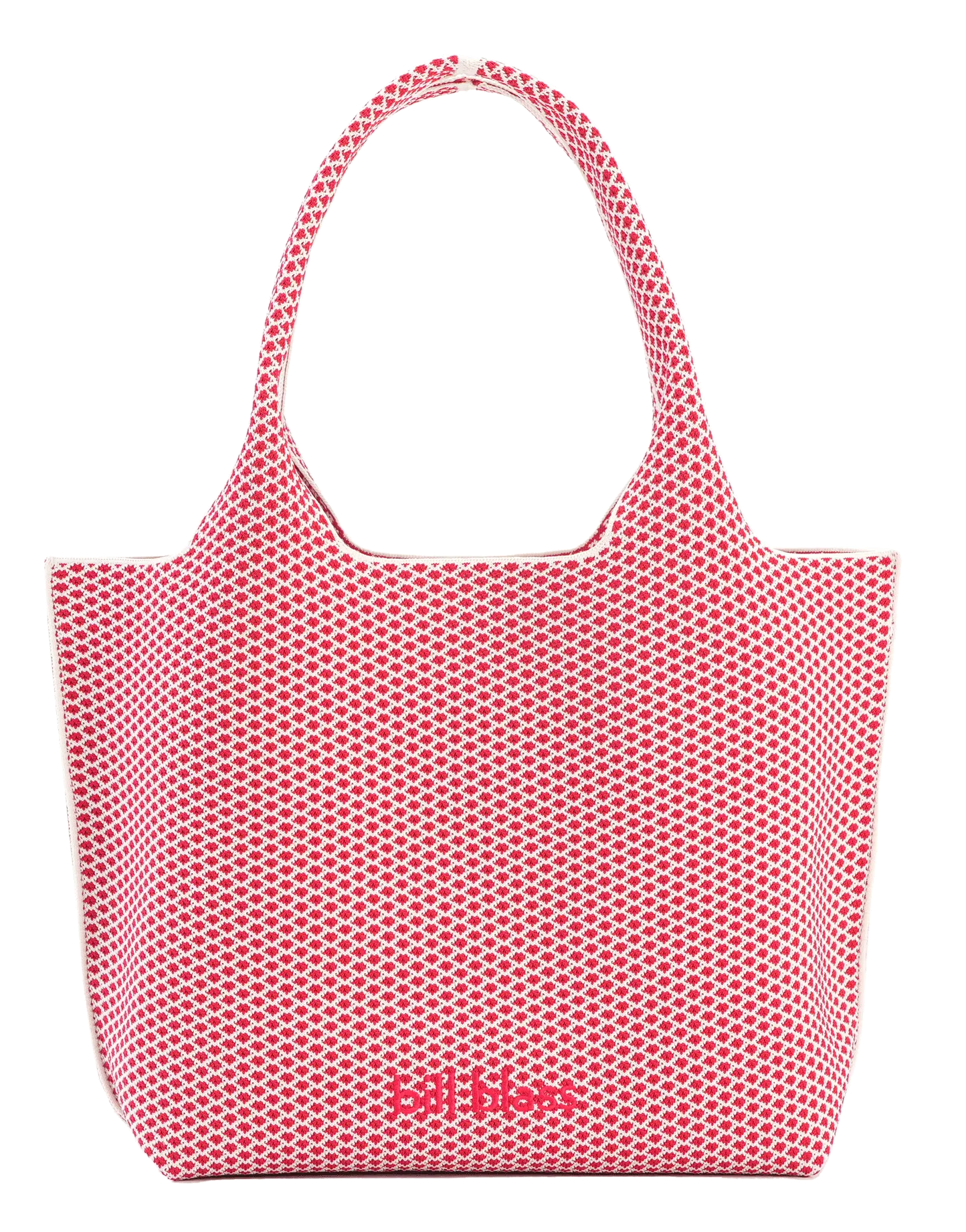 Sutton City Tote - Red Diamond Monogram / Detachable Metal Chain - Large