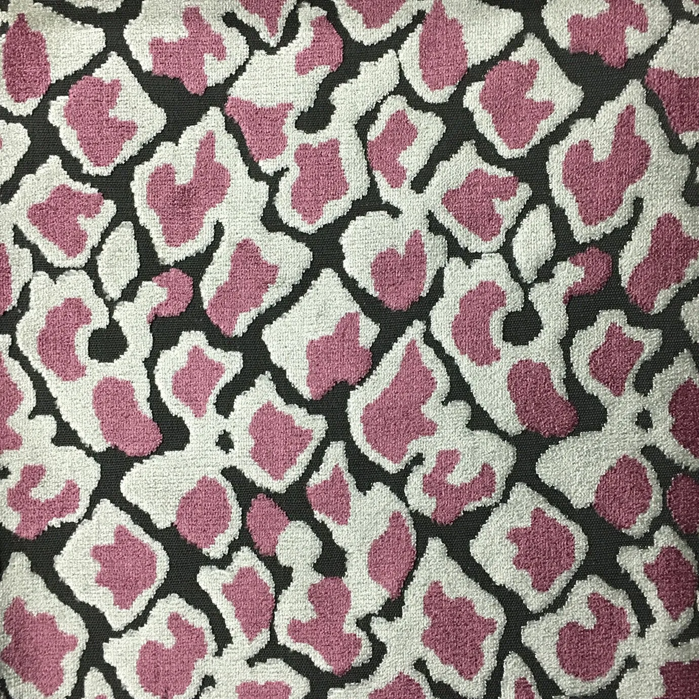 SWAGGER - LEOPARD PATTERN CUT VELVET UPHOLSTERY FABRIC BY THE YARD