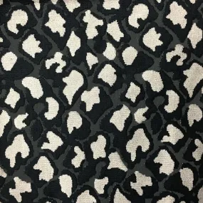 SWAGGER - LEOPARD PATTERN CUT VELVET UPHOLSTERY FABRIC BY THE YARD