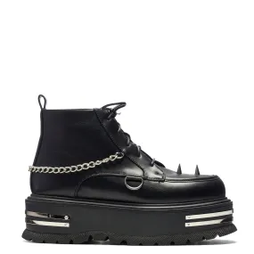 The Silence Men's Platform Grunge Boots - Black